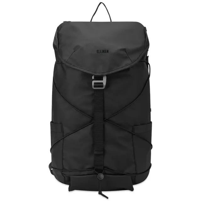Elliker Wharfe Flap Over Backpack - Black