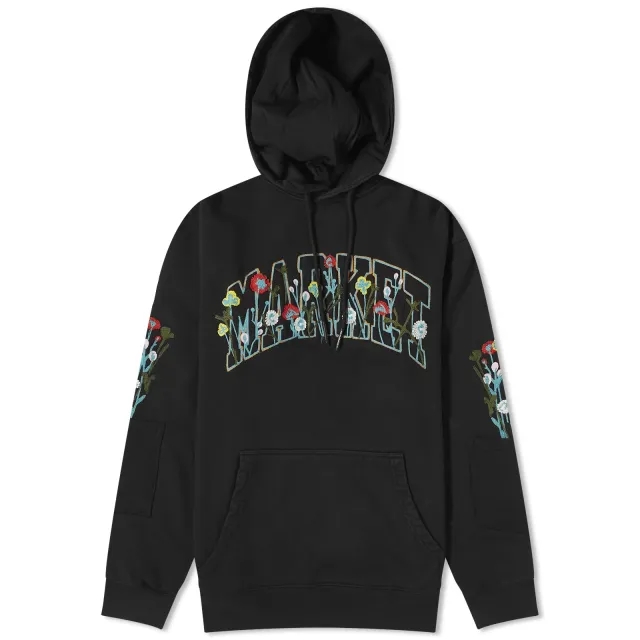 MARKET Bouquet Hoodie - Washed Black