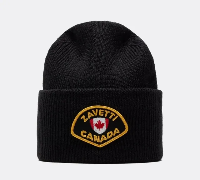 Zavetti Canada Alberta Knitted Beanie - Black - Size ONE SIZE - Black