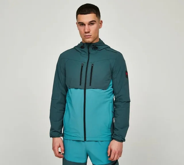 Zavetti Canada Vosso Woven Zip Through Hoodie - Green - Size XS - Green