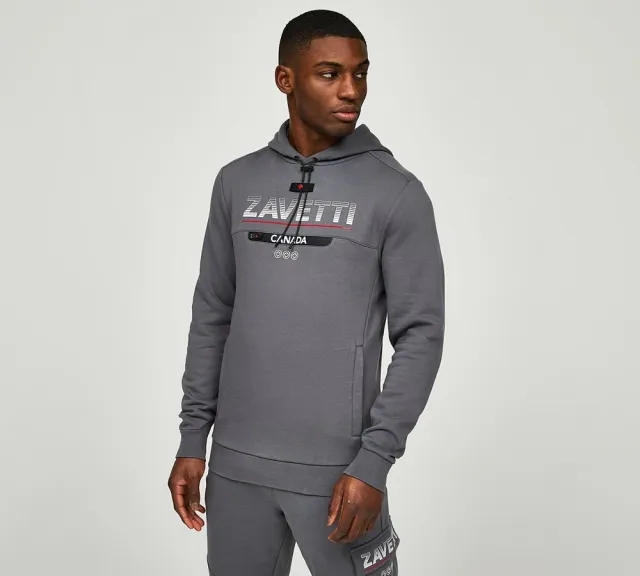 Zavetti Canada Mattucci Overhead Hoodie - Grey - Size S - Grey