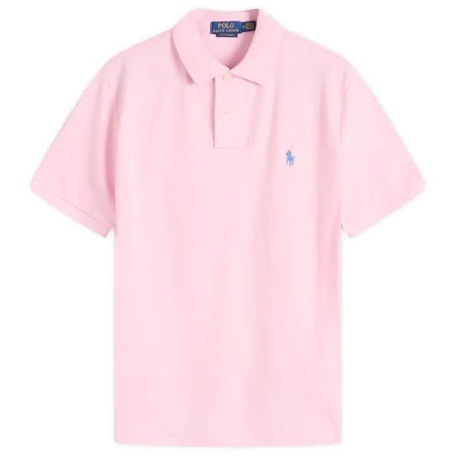Polo Ralph Lauren Ralph Lauren Cotton Mesh Trim Fit Polo Shirt, Carmel Pink/C7349