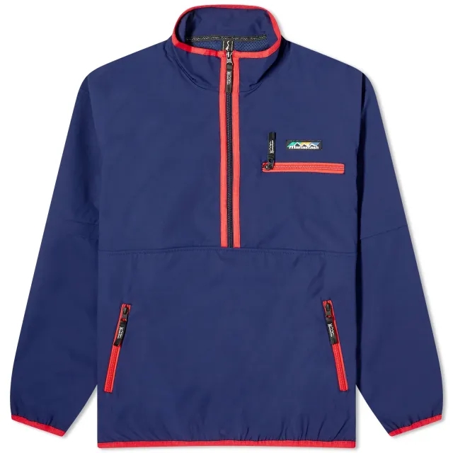 Manastash Men's Poppy Half Zip Jacket Navy
