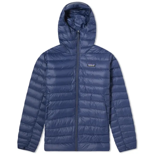 Patagonia Men's Down Sweater Hoodie New Navy