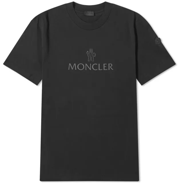 Moncler Grenoble Tri Logo T-Shirt - Black