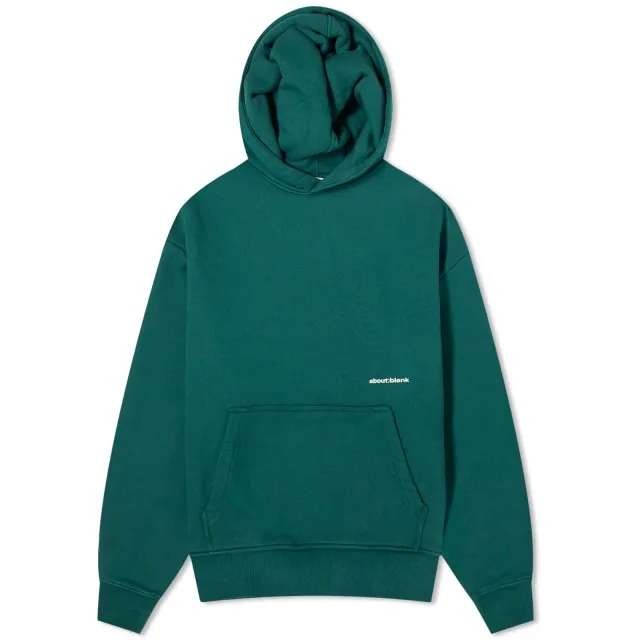 about:blank Men's Box Logo Hoodie Epsom Green/Ecru