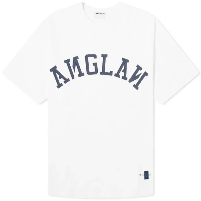 Anglan Men's Applique Logo T-Shirt White