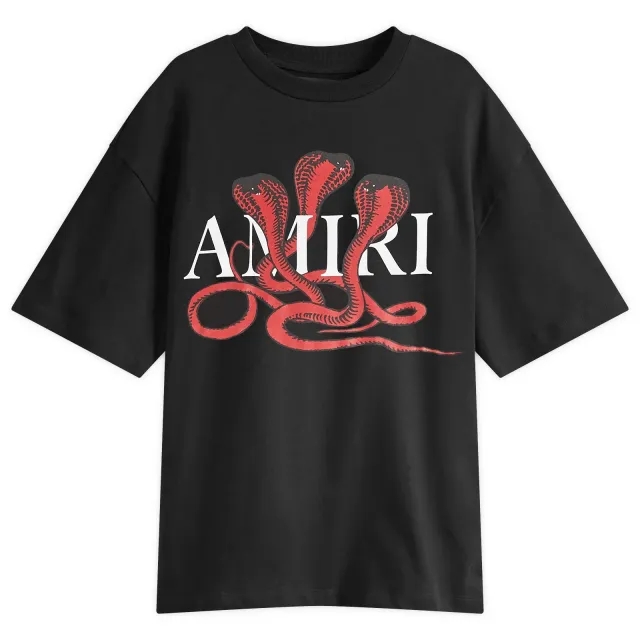 AMIRI Men's CNY Snake T-Shirt Black/Red