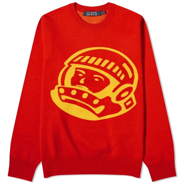 Billionaire Boys Club Men's Astro Crew Knit Red