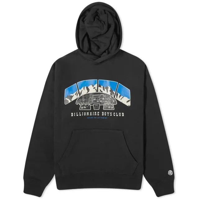 Billionaire Boys Club Men's Flight Deck Popover Hoodie Black