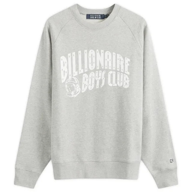 Billionaire Boys Club Men's Arch Logo Crewneck Sweatshirt Heather Grey