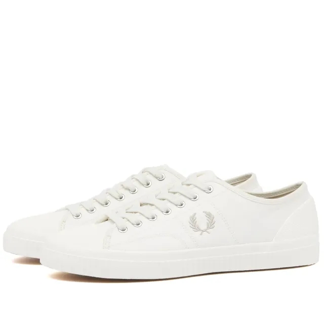 Fred Perry Hughes Low Canvas Trainer In White