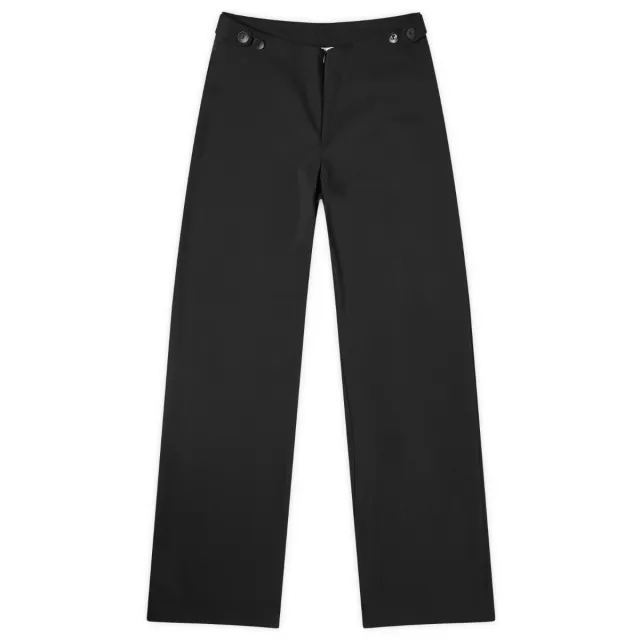Peachy Den Women's Cher Cotton Stretch Trousers Black