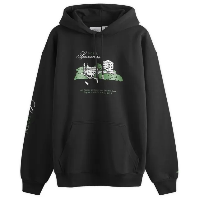 A.P.C. Men's x JJJJound Hotel Souvenirs Hoodie Black