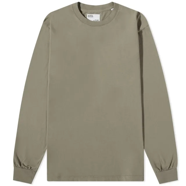 Colorful Standard Men's Long Sleeve Oversized Organic T-Shirt DstyOlv
