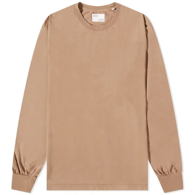 Colorful Standard Men's Long Sleeve Oversized Organic T-Shirt Warm Taupe
