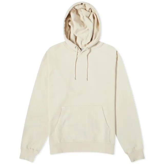 Colorful Standard Men's Classic Organic Popover Hoodie Ivory White