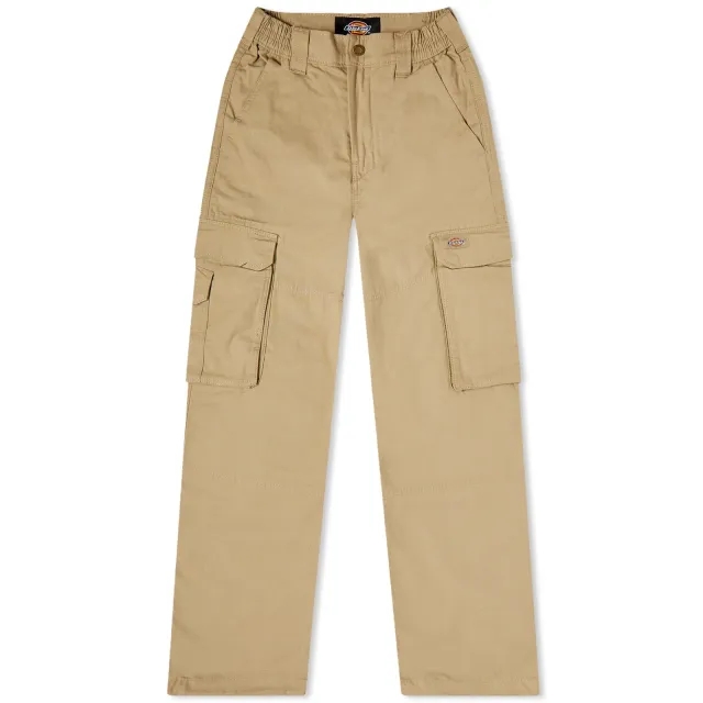 Dickies Hooper Bay Straight Leg Cargo Trousers In Beige-Green