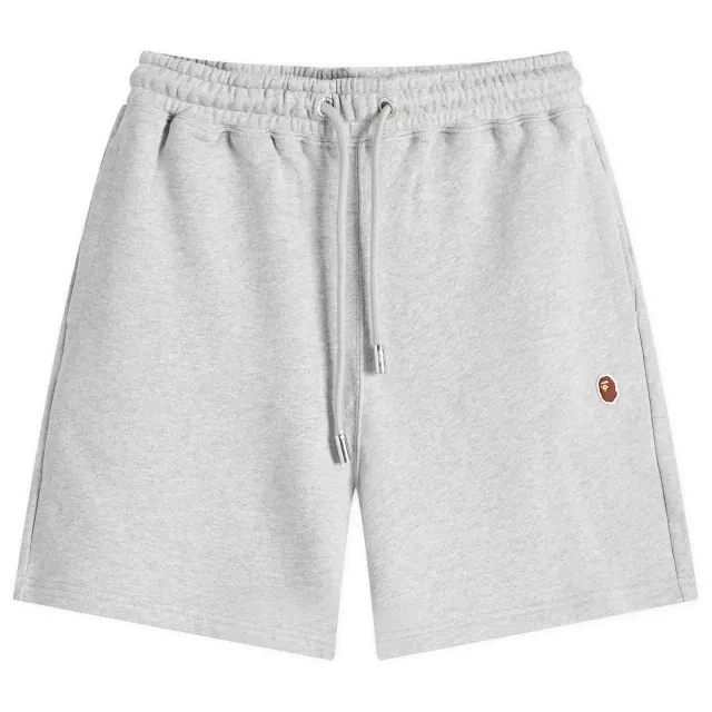 A Bathing Ape Men's One Point Sweat Short Grey