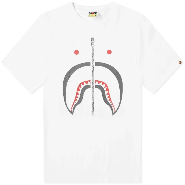 A Bathing Ape Men's Shark T-Shirt White