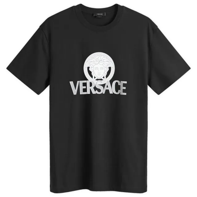 Versace Men's Medusa Print T-Shirt Black