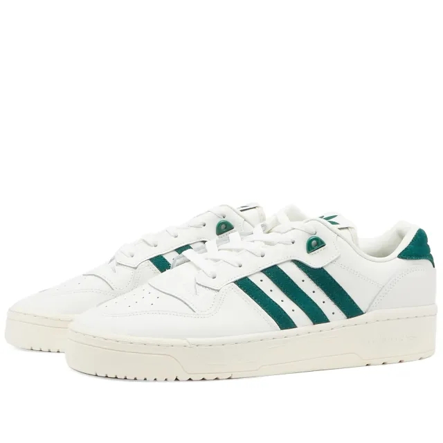 Adidas Men's Rivalry Low White Tint/Team Dark Green