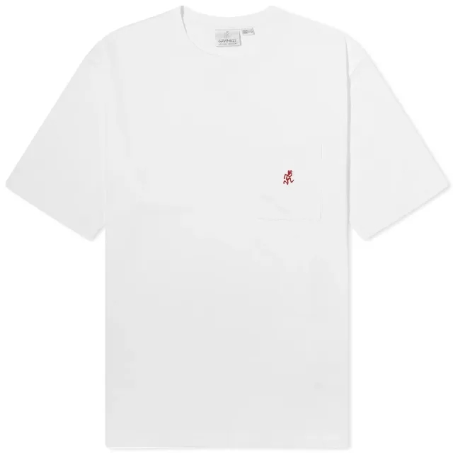 Gramicci Men's One Point Pocket T-Shirt White