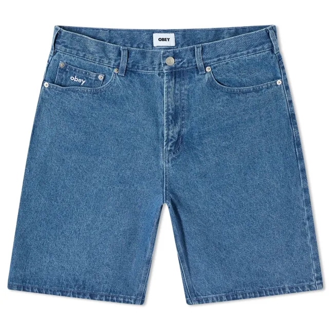Shorts Obey Bigwig Baggy Denim Short Light Indigo W33