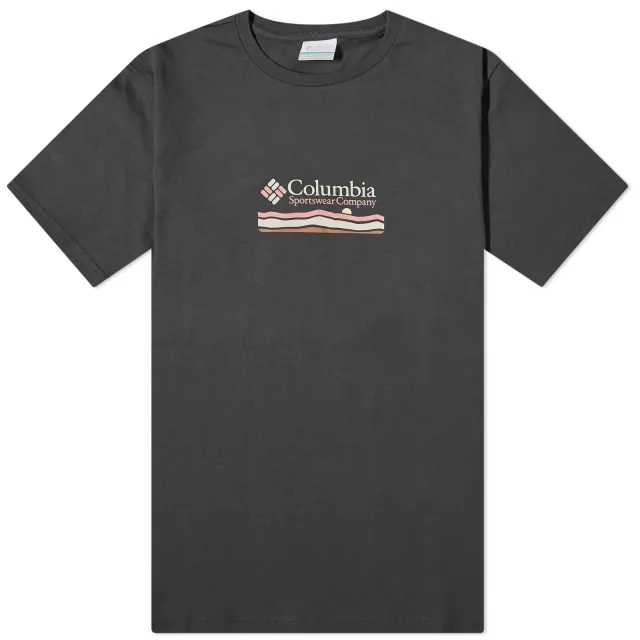 Columbia Mens Explorers Canyon Back SS Tee - Black, Black
