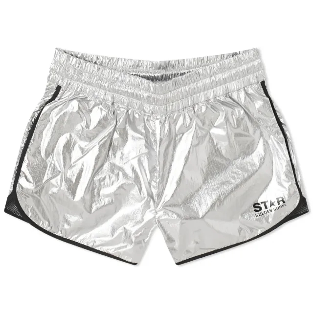 Golden Goose Women's Star Shorts Silver/Black