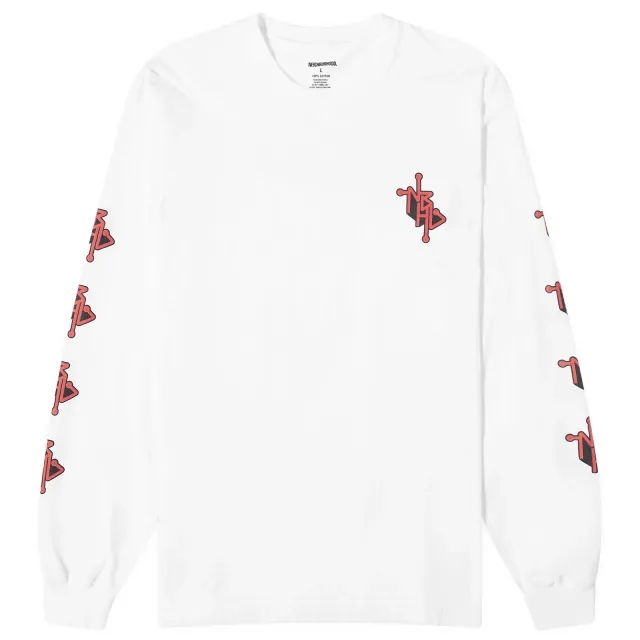 Neighborhood Men's 12 Long Sleeve T-Shirt White