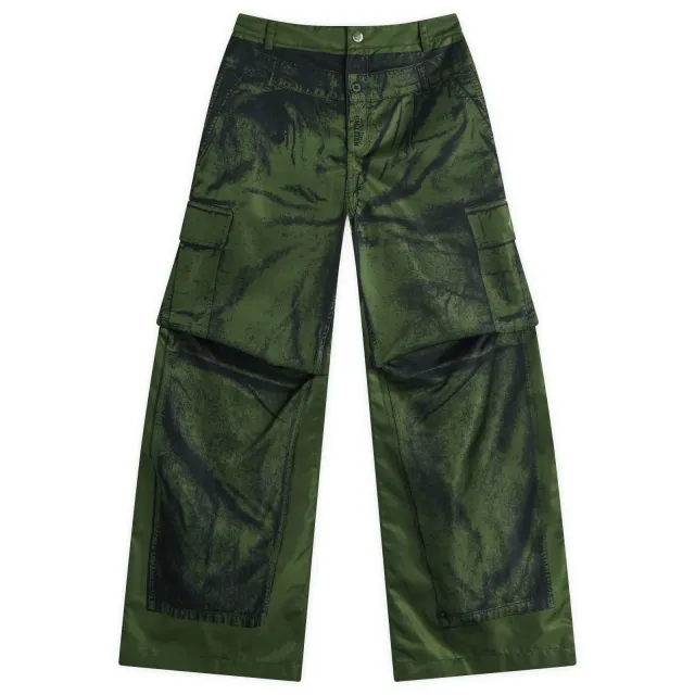 Jean Paul Gaultier Women's Cargo Pant Khaki/Black
