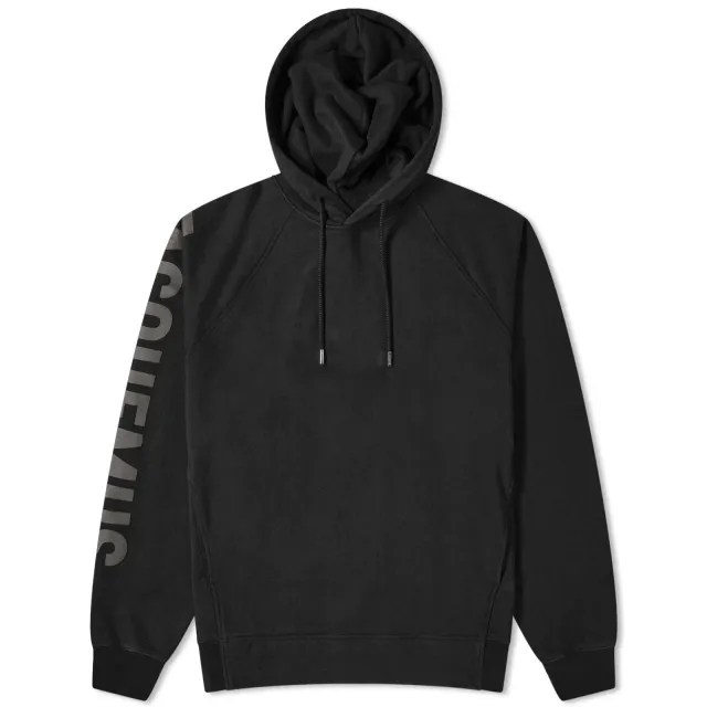 Jacquemus Men's Typo Logo Hoodie Black