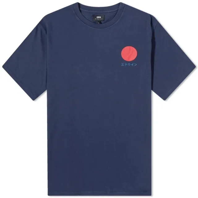 Edwin Men's Japanese Sun T-Shirt Navy Blazer