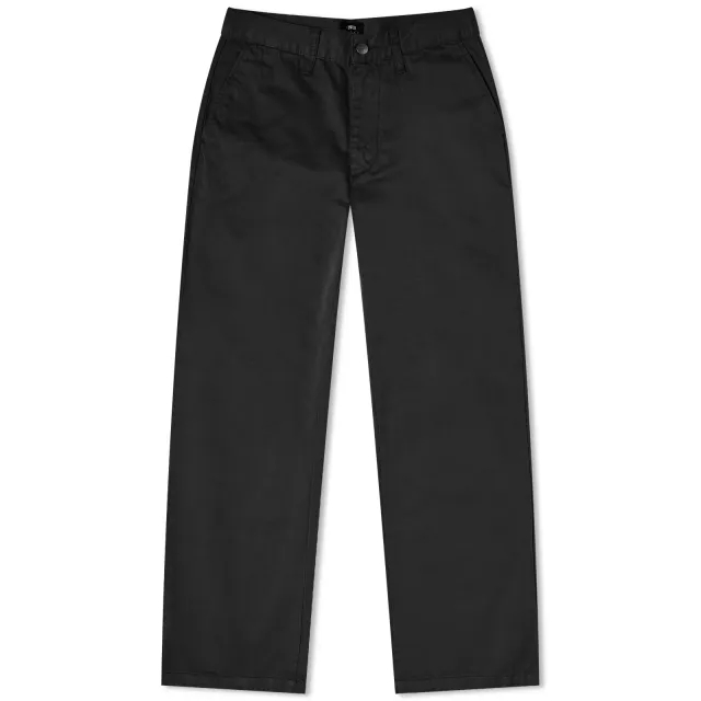 Edwin Jaga Loose Pant PFD Compact Twill, 10 oz - Black / Garment Dyed