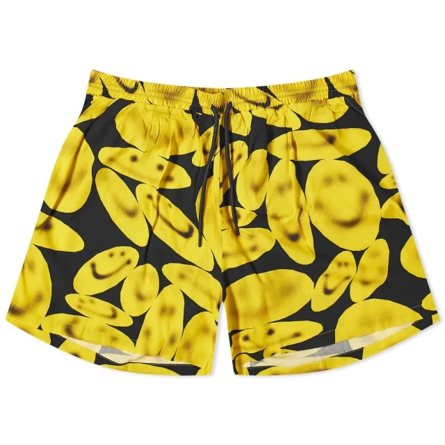 MARKET Men's Smiley Afterhours Easy Shorts Washed Black