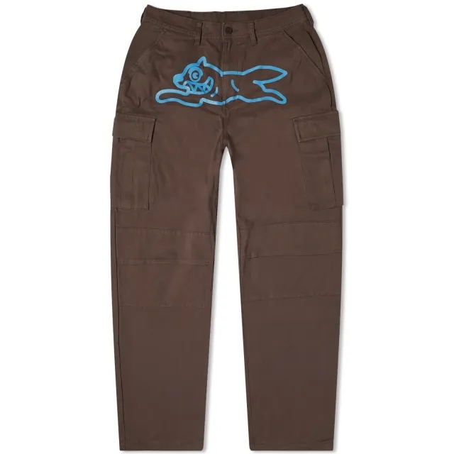 ICECREAM Running Dog Camo Cargo Pants, Brown