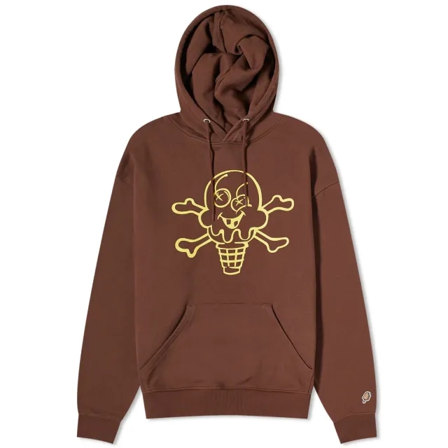 ICECREAM Cones & Bones Hoodie, Brown