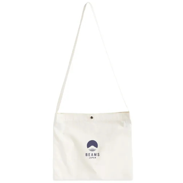BEAMS JAPAN Shoulder Bag Natural/Blue