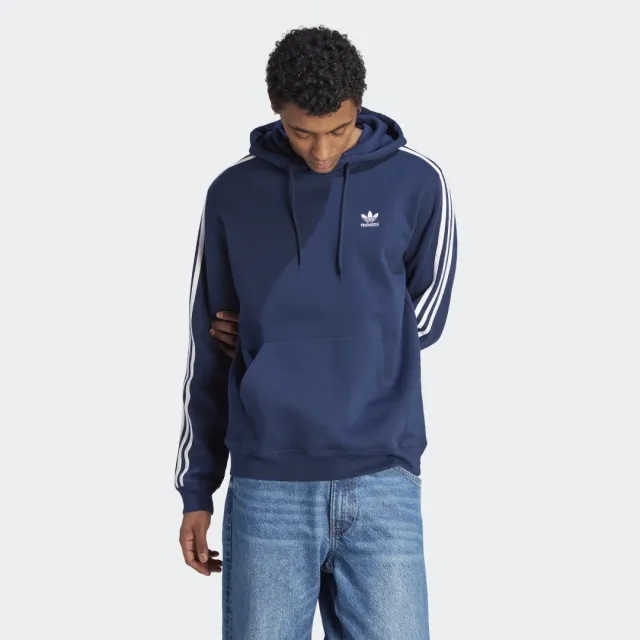 adidas Originals 3-Stripes Hoodie - Blue - Mens