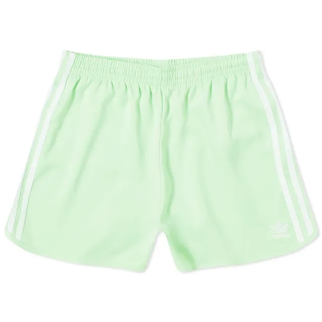 Adidas Originals Three Stripe Sprinter Shorts In Pastel Green