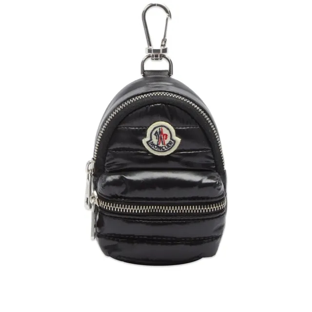 Moncler Women's Kilia Padded Backpack Key Ring Black