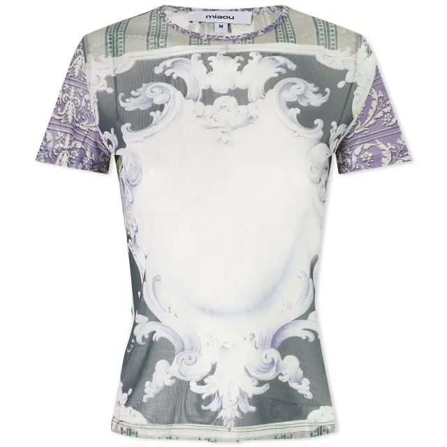 Miaou Women's Mini T-Shirt Emblem Print