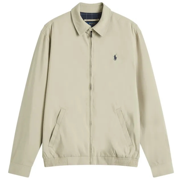 Polo Ralph Lauren Men's Windbreaker Harrington Jacket Khaki Uniform