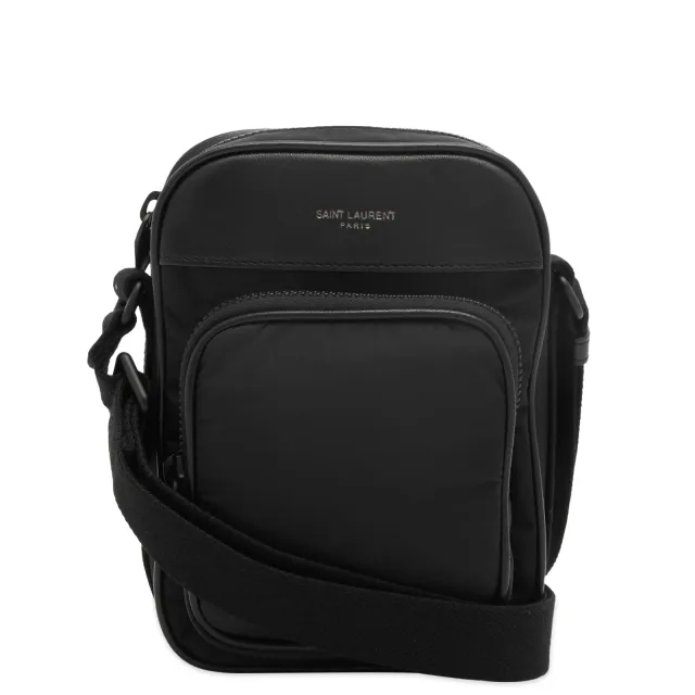 Saint Laurent Men's City Phone Pouch Black