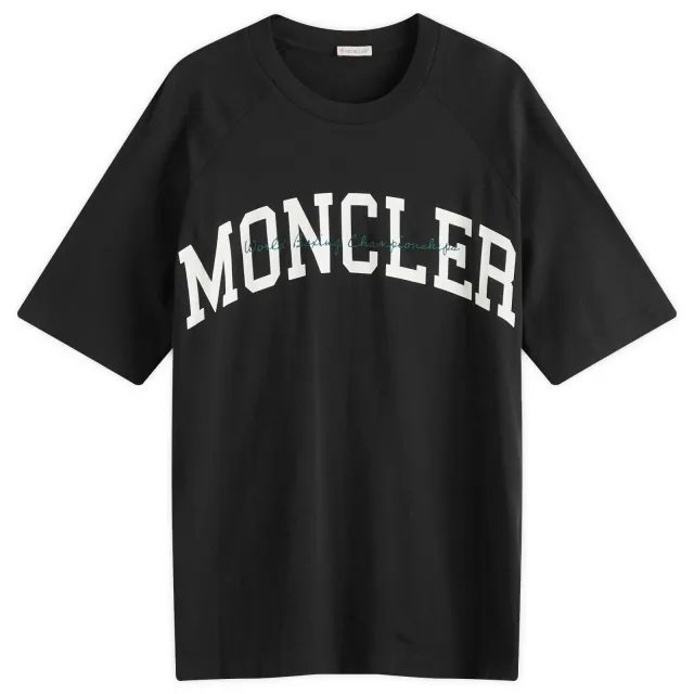 Moncler Men's Varsity Logo T-Shirt Black