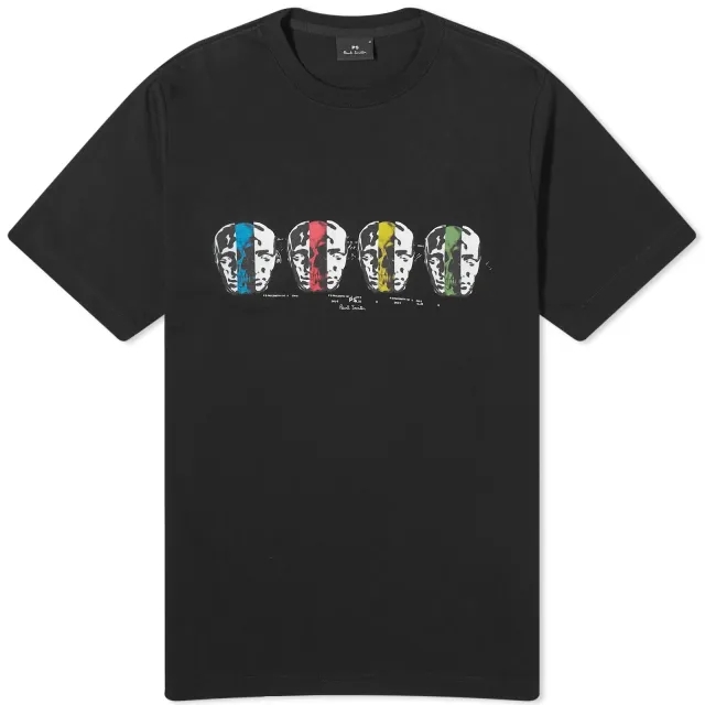 Paul Smith Men's Faces T-Shirt Black
