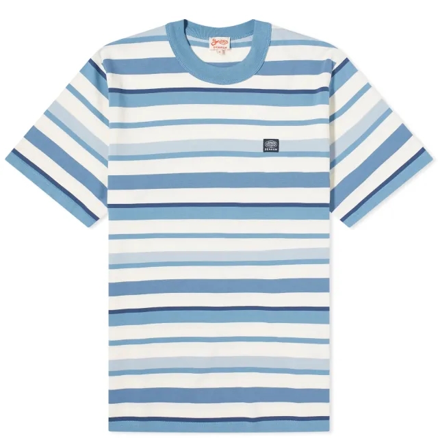 Armor-Lux Men's x Denham Vilaine Pocket T-Shirt Egret/Blue