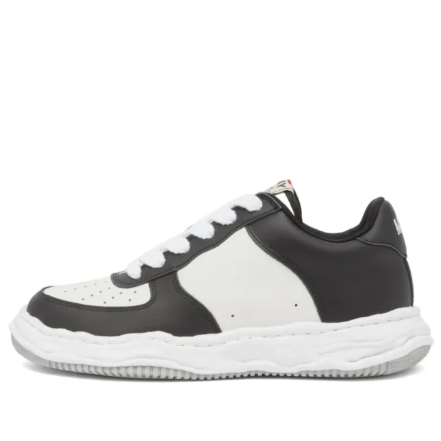 Maison MIHARA YASUHIRO Men's Wayne Low Original Sole Leather Sneaker Black/White