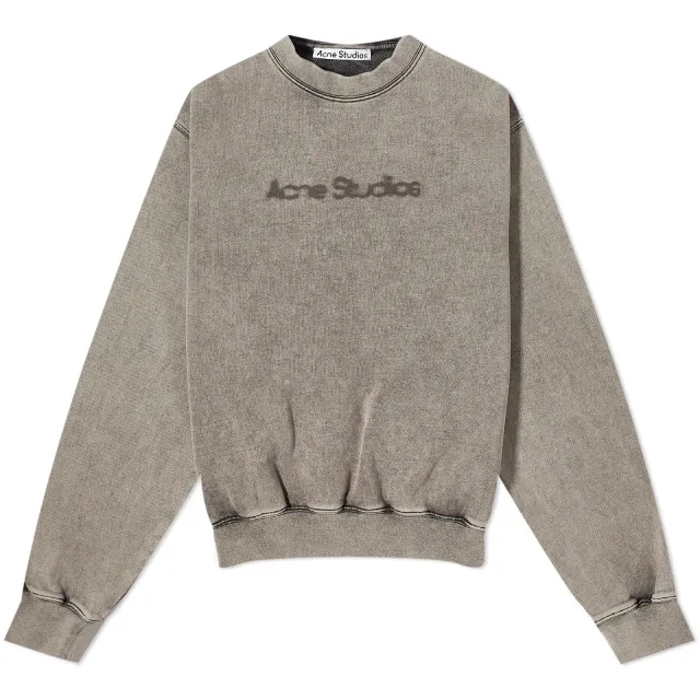 Acne Studios Women's Logo Crew Sweat Faded Grey